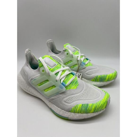 Adidas Ultraboost 22 Running Women's White Bliss Blue Volt GX5926 Size 7.5 NWT - Picture 5 of 12